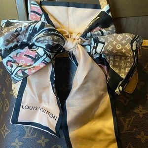Louis Vuitton bandeau twilly trunks and bags
